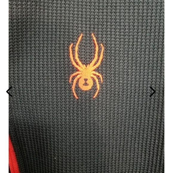 NWT SPYDER Men’s Waffle Knit Half-zip Pullover Made In USA SZ L - Picture 5 of 5